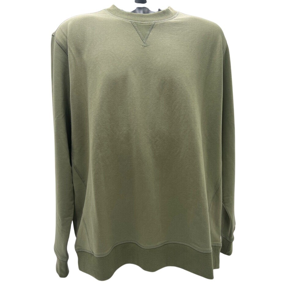New Old Ranch Soren‎ Pullover crewneck Size large. Color Deep Lichen Green